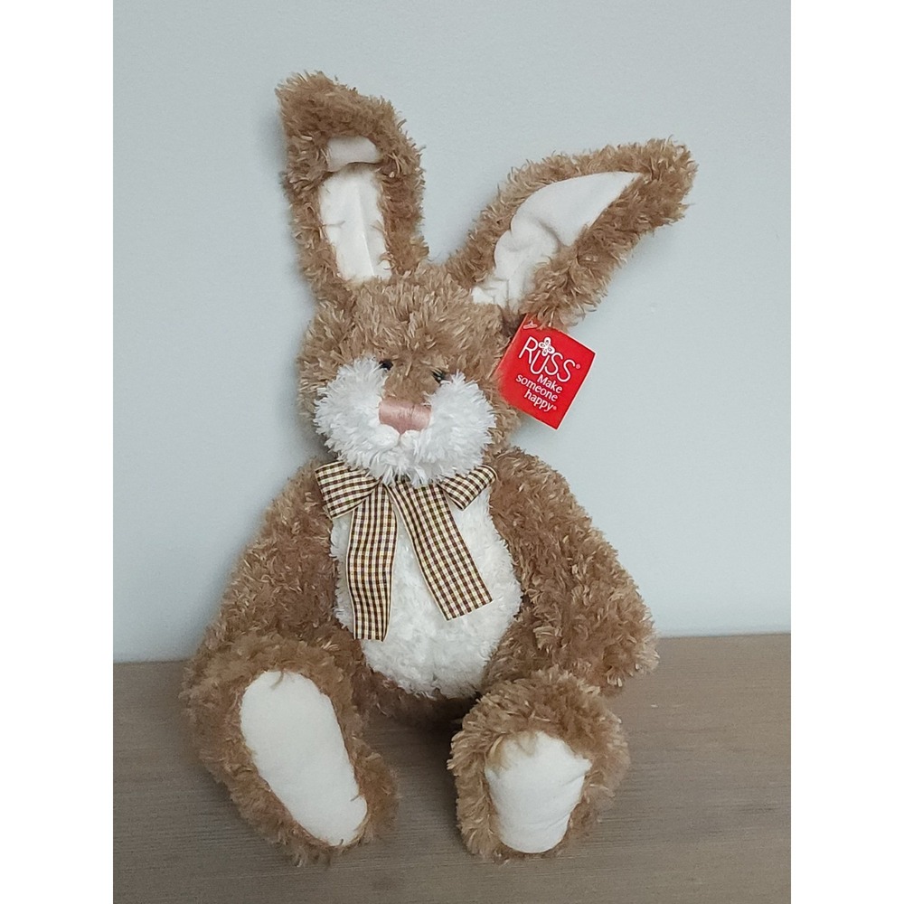 Russ Bradley Plush Bunny Rabbit 21" Collectible Stuffed Animal Soft Comfort Gift